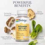 Solaray Vitamin D3 K2 for Bone & Immune Health