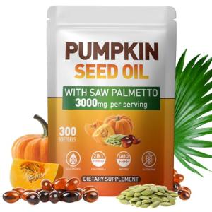 Pumpkin Seed Oil Capsules for Prostate and Hair Health