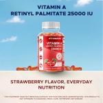 Sugar Free Vitamin A Gummies - Strawberry Flavor