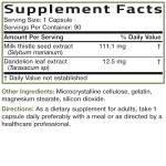 Bronson Milk Thistle & Dandelion Liver Support, 90 Caps