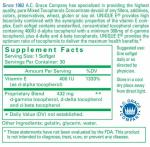 UNIQUE E Mixed Tocopherols Softgels, 30 Count