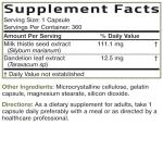 Bronson Milk Thistle & Dandelion Liver Support 360 Caps