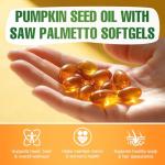 Pumpkin Seed Oil Capsules for Prostate and Hair Health