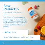 Doctor's Best Best Saw Palmetto Extract (320 mg), Softgel Capsules, 60-Count