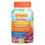 Emergen-C 750mg Vitamin C Gummies for Adults, Immune Support Gummies, Gluten Free, Strawberry, Lemon and Blueberry Flavors - 45 Count