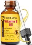 Seven Minerals New Ultra Pure Vitamin E Oil - 75,000 IU Full-Spectrum D-Alpha Tocopherol, 1 Fl Oz - 100% Organic Vitamin E Oil for Skin, Face, Hair, and Scars - Naturally Occurring = Not Synthetic