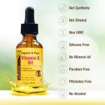 Seven Minerals New Ultra Pure Vitamin E Oil - 75,000 IU Full-Spectrum D-Alpha Tocopherol, 1 Fl Oz - 100% Organic Vitamin E Oil for Skin, Face, Hair, and Scars - Naturally Occurring = Not Synthetic