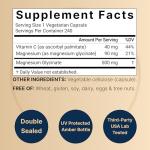 Magnesium Glycinate Capsules 500mg | 240 Count | Supplement for Sleep, Heart & Muscle Support | 100% Chelated & Purified, 3rd Party Tested, Non-GMO & Gluten Free
