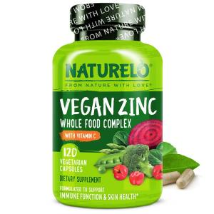 NATURELO Vegan Zinc with Vitamin C Capsules