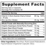 NATURELO Vegan Zinc with Vitamin C Capsules