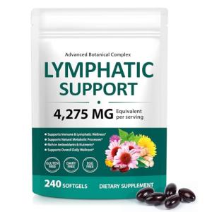 Lymphatic Drainage Herbal Cleanse with Echinacea, 240 Softgels