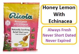 Ricola Honey Lemon Echinacea Cough Drops - 45 Count