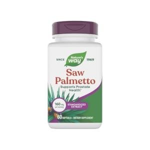 Nature's Way Saw Palmetto Premium Extract, Prostate Health Support for Men*, 160 mg per Serving, 60 Softgels (Packaging May Vary)