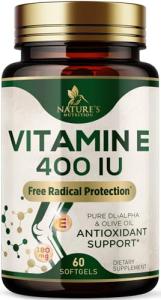Vitamin E Softgels 400 IU for Skin and Heart