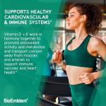 BioEmblem Vitamin D3 K2 Capsules for Heart Health