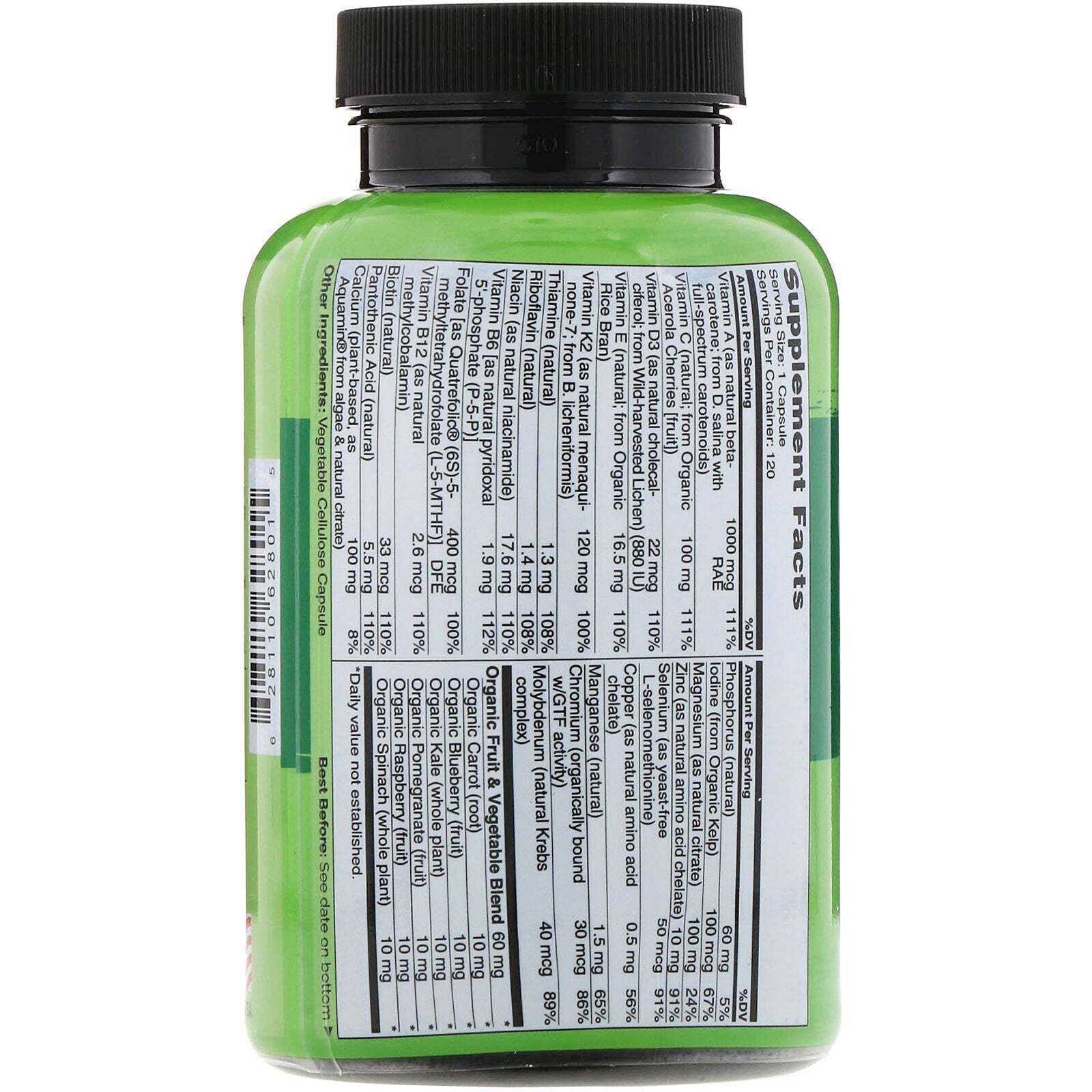 Male Energy Boosting Multivitamin - NATURELO 120 Capsules