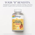 Solaray Strawberry Vitamin B-Complex Chewables, 50 Tablets