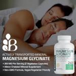 Bronson Magnesium Glycinate 200 MG, 60 Capsules