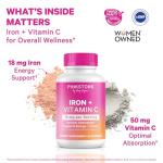 Pink Stork Iron with Vitamin C – 60 Capsules