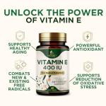 Vitamin E Softgels 400 IU for Skin and Heart