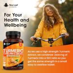 New Leaf Turmeric with Ginger & Black Pepper, 180 Tablets