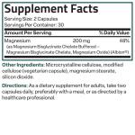 Bronson Magnesium Glycinate 200 MG, 60 Capsules