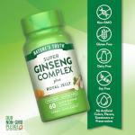Nature's Truth Super Ginseng Complex | 60 Capsules | with Royal Jelly | Non-GMO & Gluten Free Supplement