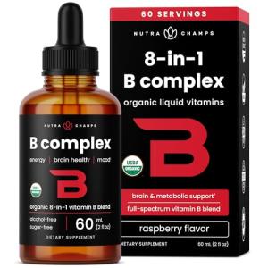 Organic B Complex Liquid Drops – Vegan Berry Flavor