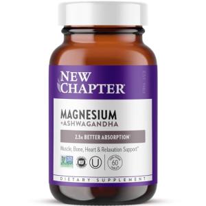 New Chapter Magnesium + Ashwagandha, 325 mg, 60 ct