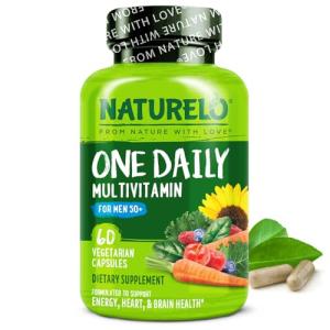 NATURELO Men’s Multivitamins 50+ - Boost Energy & Health