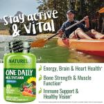 NATURELO Men’s Multivitamins 50+ - Boost Energy & Health