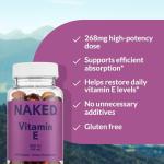 Naked Vitamin E 400 IU – Antioxidant Softgels