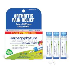 Boiron Harpagophytum 6C Homeopathic Medicine for Arthritis Pain Relief, Pain, Stiffness, Discomfort - 3 Count (240 Pellets)