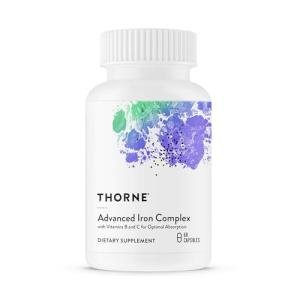 THORNE - Ferrasorb - 36 mg Iron with Essential Nutrients - Complete Blood Support Formula* - Elemental Iron, Folate, B and C Vitamins for Optimal Absorption - Gluten-Free - 60 Capsules
