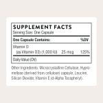 THORNE - Vitamin D3 Supplement - Supports Healthy Bones, Teeth, Muscles, Cardiovascular & Immune Function* - Gluten, Dairy & Soy-Free - 1,000 IU - 90 Servings