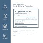 Eclectic Herb - Premium Freeze Dried Milk Thistle Capsules | Silymarin Supplement | Liver Support, Detox, Cleanse + Maintain | Vegan, Natural, Non-GMO, Gluten Free (240 CT | 600 mg)