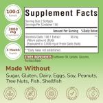 Vitalibre Odorless Garlic, 3,000mg Equivalent Per Serving, Extra Strength 100:1 Extract, Non-GMO, No Gluten, 300 Softgels