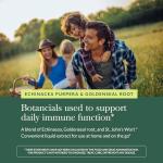 Gaia Herbs Echinacea Goldenseal Supreme - Goldenseal Root Herbal Nutrient Complex for Immune Support - Convenient Liquid Extract - Soy, Dairy & Gluten Free - 1 oz