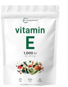 Micro Ingredients Vitamin E Softgels for Health