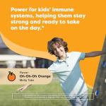 Renzo's Invincible Vitamin C for Kids with Elderberry and Zinc, Dissolvable Kids Vitamins for Immune Support, 60 Orange-Flavored Melty Tabs