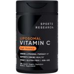 Sports Research® High Potency Liposomal Vitamin C Supplement 1000 mg – Certified Vegan, Non-GMO, Gluten Free | Antioxidant & Immune Support | Ascorbic Acid Vitamin C | 180 Liquid Veggie Capsules