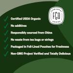 FGO Organic Gunpowder Green Tea, Loose Leaf, 16oz Bulk Resealable Bag, Packaging May Vary (Pack of 1)