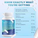 VYXION Magnesium Complex 900mg per Serving – High Absorption Magnesium Glycinate with Vitamin D3 K2 Zinc & B Vitamins – Sleep, Calm, Muscle & Nerve Support – 90 Capsules