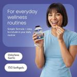 NaturaLife Labs A Higher Standard Odorless Garlic 3000 mg per Serving Immune System Support - 150 Soft gels