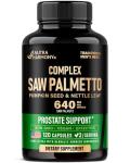 Saw Palmetto for Men 640mg - Pumpkin Seed | Nettle | Zinc & Pygeum - Prostate Health & Urinary Supplement - DHT Blocking & Hair Support - 45% Fatty Acids, Clinical Strength - Made in USA, 120 Capsules