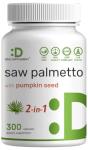 Saw Palmetto Supplement 5000 mg with Pumpkin Seed, 300 Capsules | Promotes Prostate Health | DHT Blocker | Hair Growth Vitamins, Maintain Normal Urinary Frequency