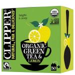 Clipper Tea Green Tea & Lemon Teabags – USDA Organic, Great Hot or Iced – Bright, Zippy, Natural, Fair & Delicious – 50 Tea Bags