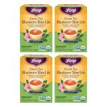 Yogi Tea - Green Tea Blueberry Slim Life (4 Pack) - Energizes and Supports a Dieting Program with Garcinia Cambogia - Contains Caffeine - 64 Organic Tea Bags