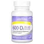 21st Century Calcium 600 Plus D Plus Minerals Caplets, 120Count (27498)
