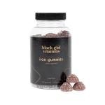 Black Girl Vitamins - Iron Gummies (20 mg), Supports Iron Deficiency & Anemia, Gluten-Free, Gelatin Free, Made in The USA (Grape, 60 Count) 30 Day Supply